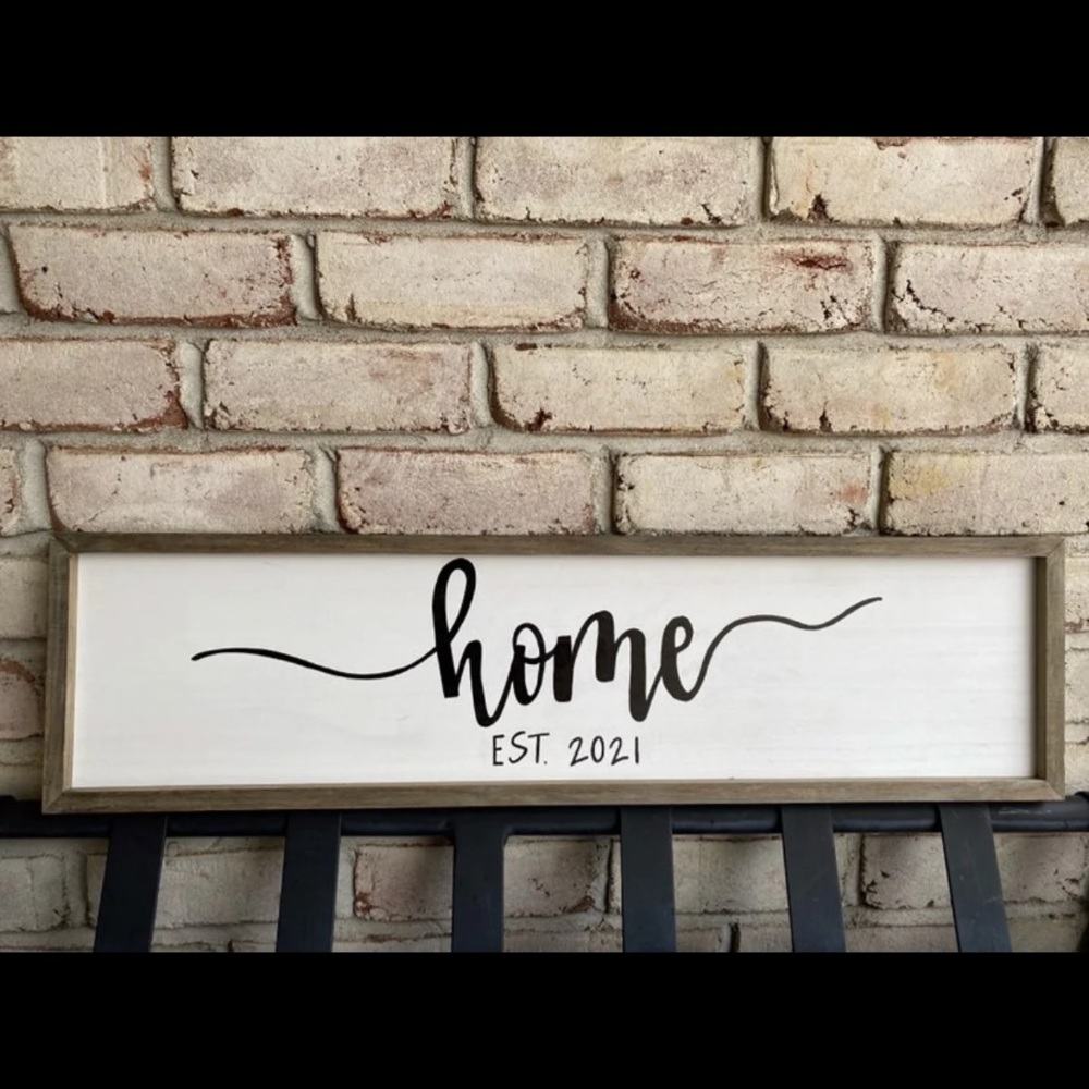Handcrafted home signs.